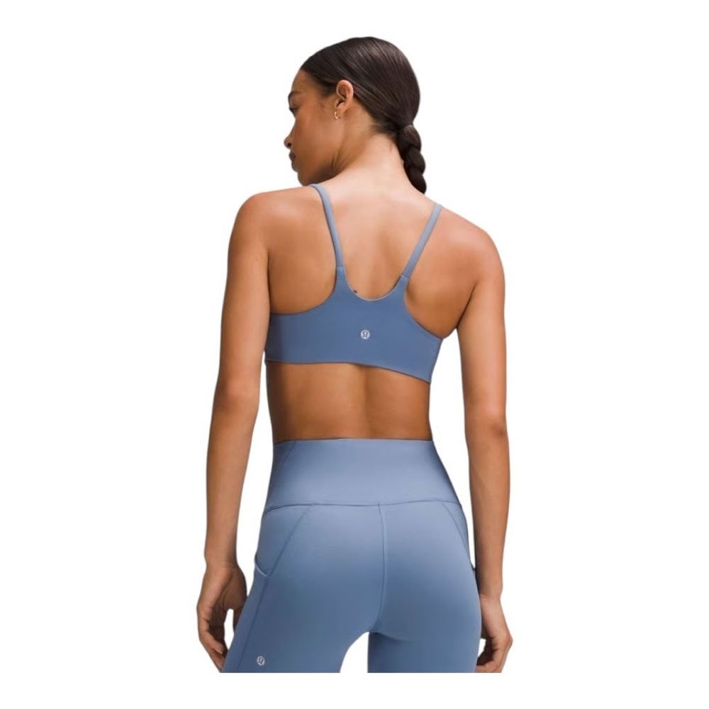 Lululemon Wunder Train Strappy Racer Bra A/B Ribbed OASB